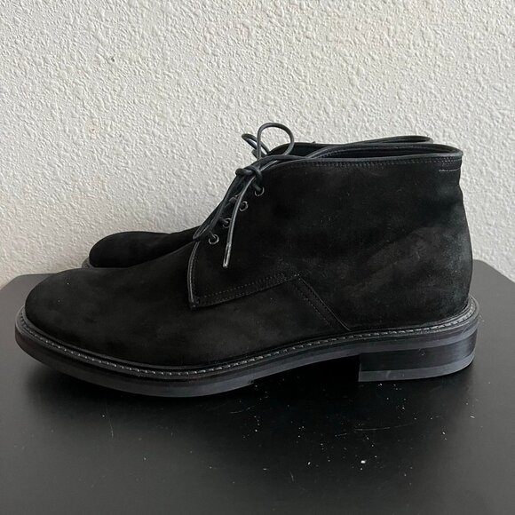 NIB Giorgio Armani Men\'s Black Suede Chukka Boots Size 11 Style X2M138 main image 6